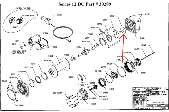 WARN Washer/Plate | Drum Dust Mask for Large Frame Series Winch | 32062