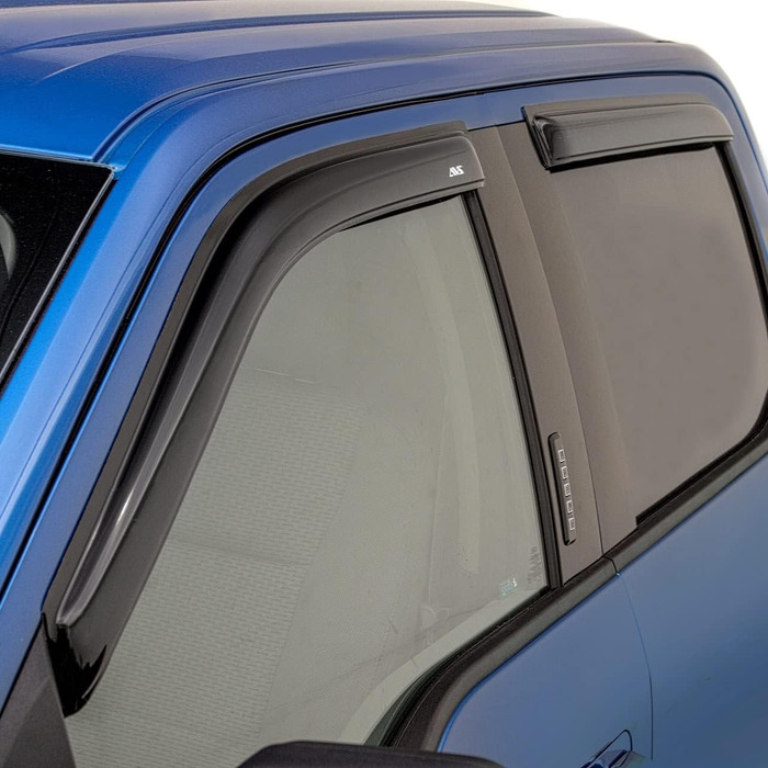 AVS Outside Mount VentVisor Deflector Weather Shields 4PC | Fits Ford F-150 Super Crew (2020 - 2023)