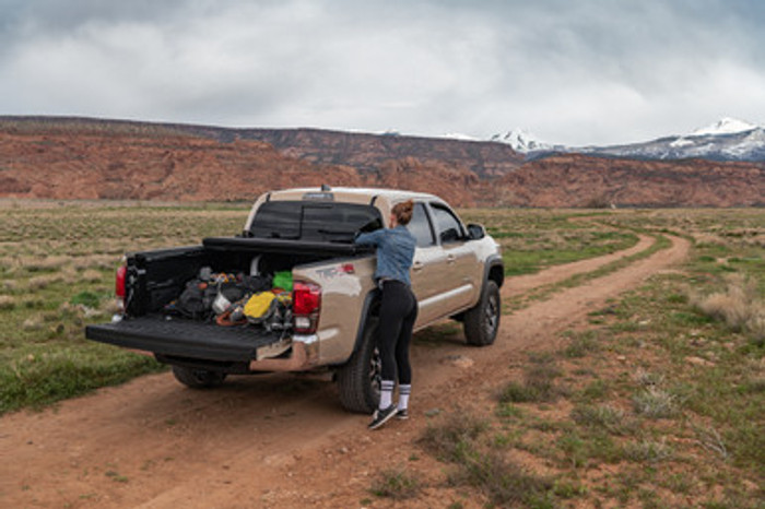 UnderCover Ultra Flex Hard Folding Truck Bed Tonneau Cover | Fits RAM 1500 DT w/RAMBOX