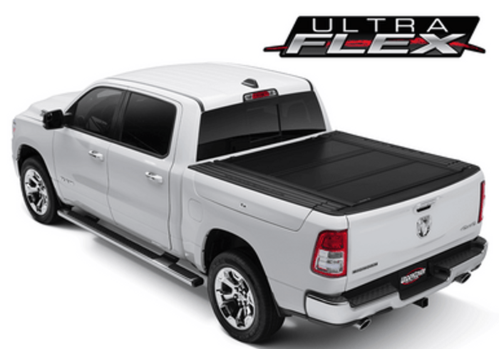 UnderCover Ultra Flex Hard Folding Truck Bed Tonneau Cover | Fits RAM 1500 DT w/RAMBOX