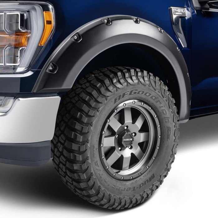 Bushwacker Pocket Style Fender Flares Fits Ford F-150 Super Crew (2021+) - Front & Rear (4PC)