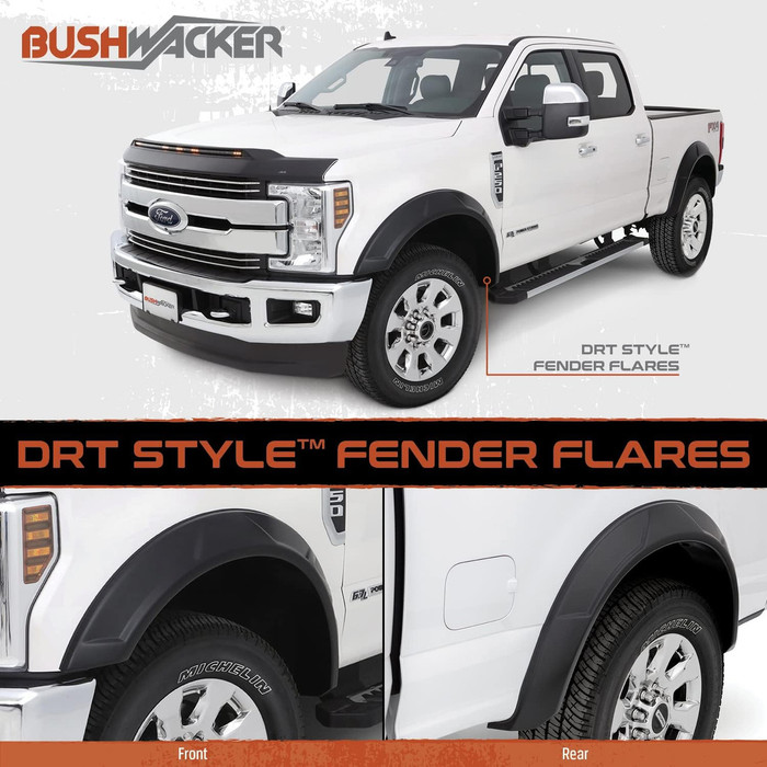 Bushwacker DRT Fender Flares | Chevrolet Silverado 2500HD | Front & Rear (4pc)