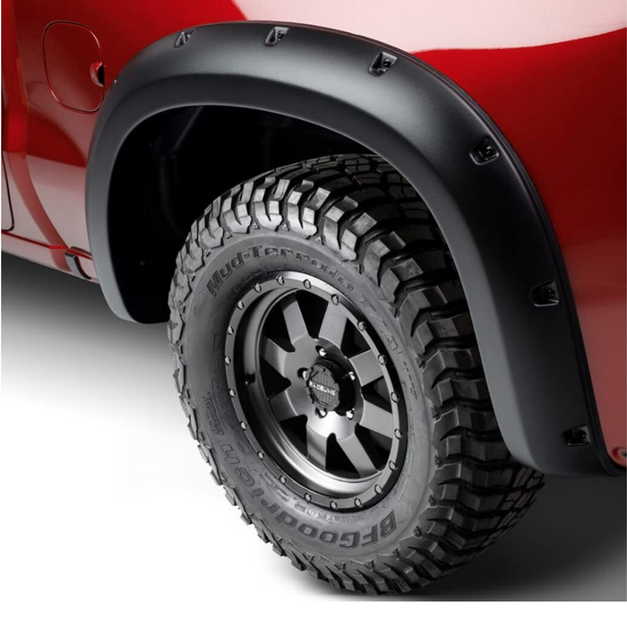 Bushwacker Forge Fender Flares Fits Silverado 1500 Crew Cab (2021+) - Front & Rear (4PC)