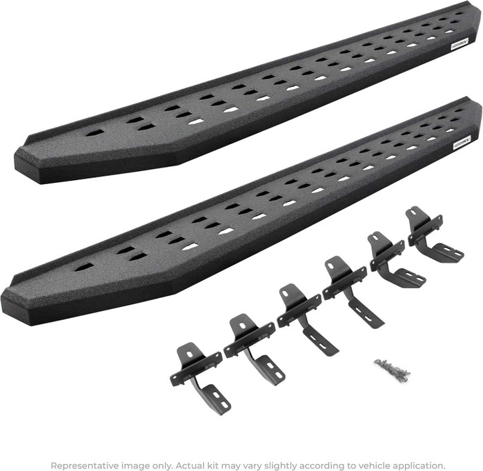 Go Rhino RB20 Running Boards Side Steps | Protective Bedliner Coat | RAM 1500 DT (2021+)