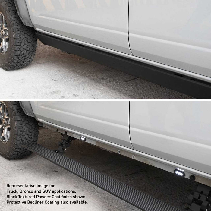 Go Rhino E1 Electric Running Board | Fits Ford F-150 (2024 +) | Textured Black