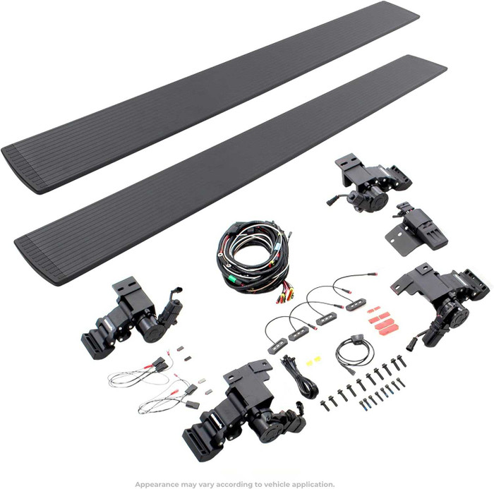 Go Rhino E1 Electric Running Board | Fits Chevrolet Silverado 1500/2500 (2024+) | Textured Black