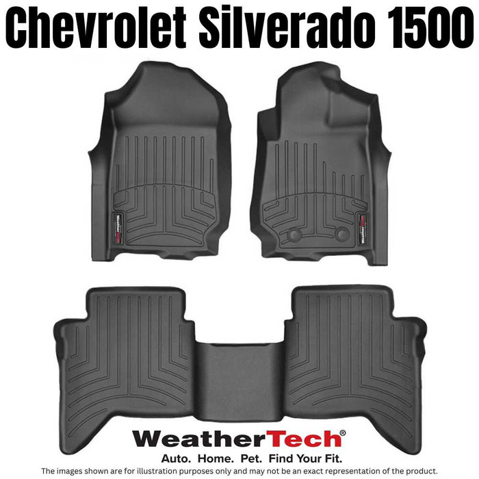 WeatherTech FloorLiner | Fits Chevrolet Silverado 1500 2021 + (Front & Rear Set)