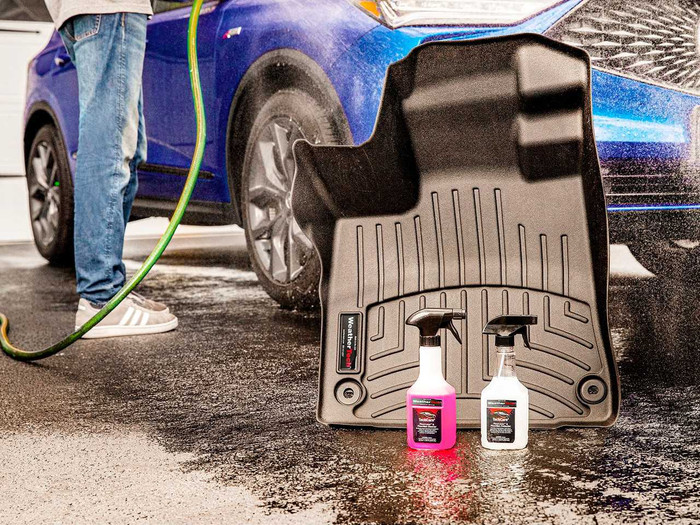 WeatherTech TechCare Floor Liner & Floor Mat Cleaner/Protector Kit (2x 18oz Bottles)