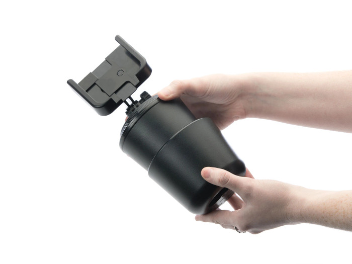 WeatherTech CupFone Two View Universal Cup Phone Holder Cradle Mount - Black Plastic Knobs