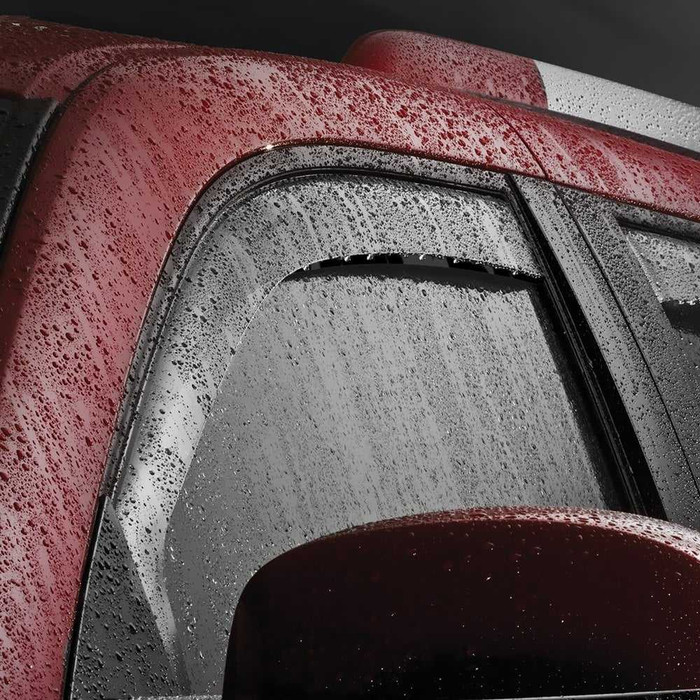 WeatherTech Side Window Deflectors Front & Rear Set | Toyota Tundra CrewMax