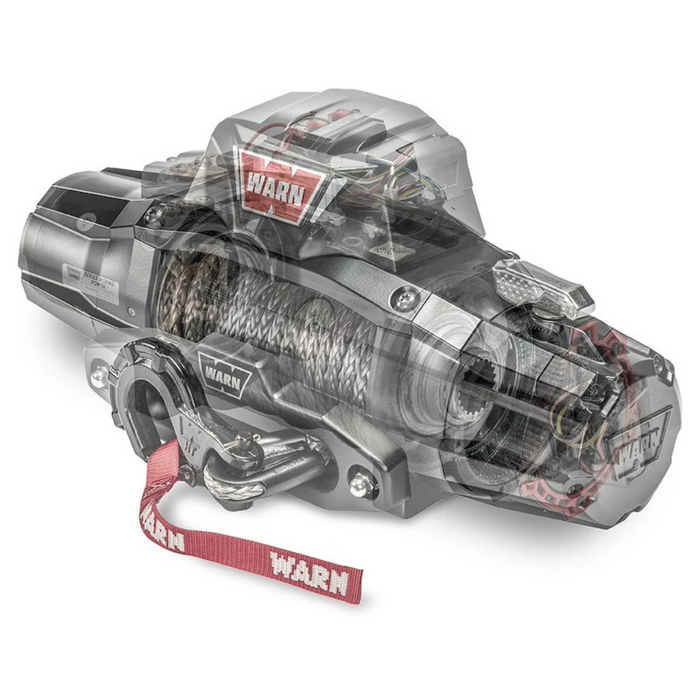 WARN ZEON XP 10-S 10,000lbs 12V Electric Winch | 100’ of 3/8” Spydura Synthetic Rope | 110100