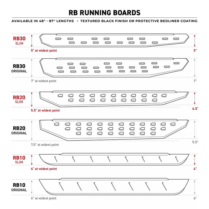 Go Rhino RB10 Running Boards, Side Steps | Volkswagen Amarok (2020 - 2023) | Textured Black