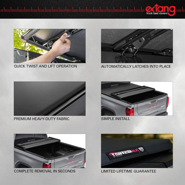 Extang Trifecta ALX Soft Folding Tonneau Cover | Fits RAM 1500 DT Crew Cab w/RAMBOX