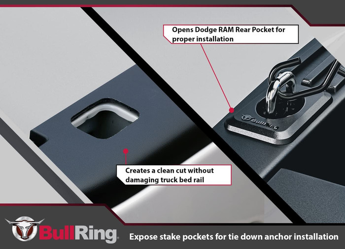 Bull Ring Saw Blade Router Bit Rail Cap Cut for Installing 09-15 RAM