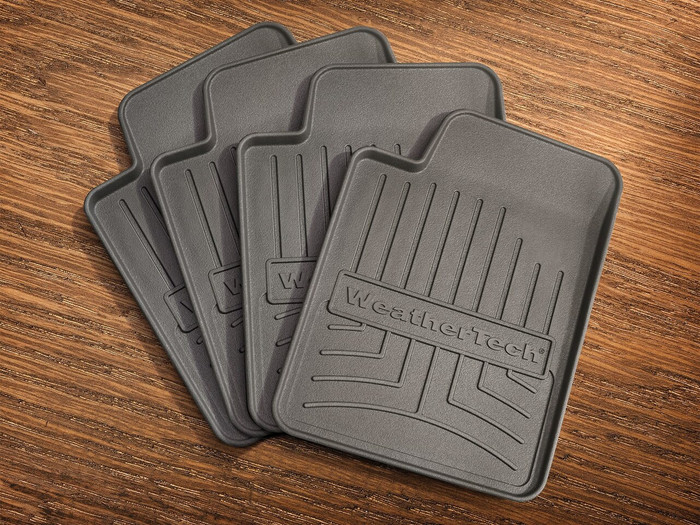 WeatherTech FloorLiner Drink Coasters Floor Mat - 4 Pack | Slip-Resistant | Dishwasher safe