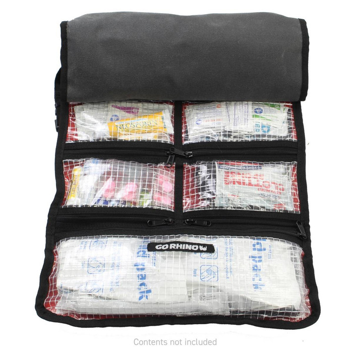 Go Rhino Xventure Gear First Aid Roll (Large) | Heavy Duty Storage Bag