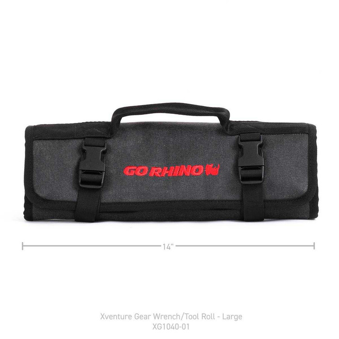 Go Rhino Xventure Gear Heavy Duty Tool Wrench Roll (Large) Storage Bag