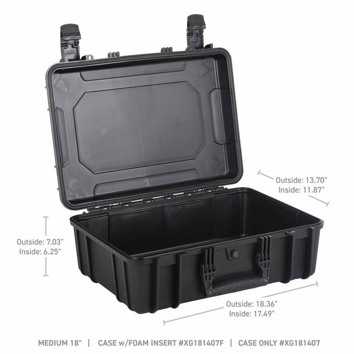 Go Rhino Xventure Hard Shell Gear Case (18" Medium) | Rugged Offroad Storage Box