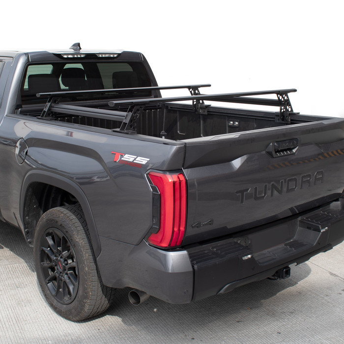 Go Rhino XRS Cross Bars - Bed Rail Kit for Full/Mid Sized Trucks With Tonneau Cover T-Tracks