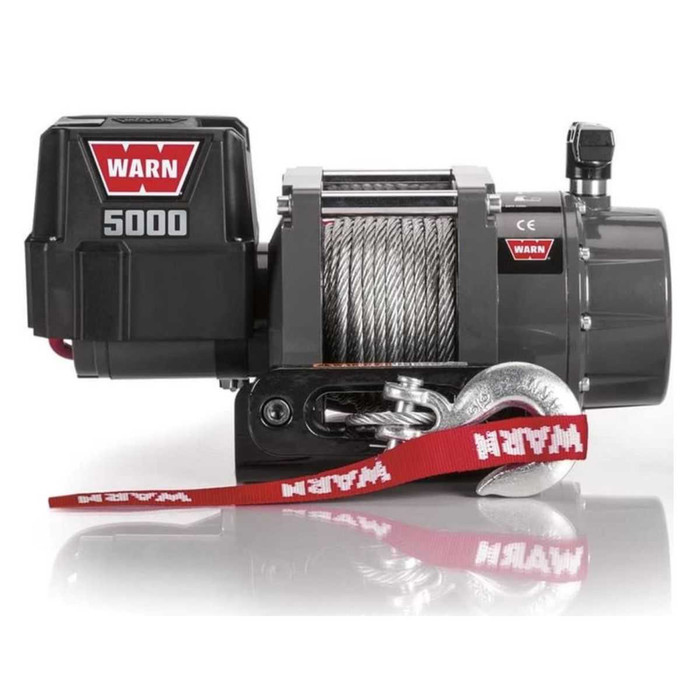 WARN 5000 DC Utility Electric Winch | 99963 | 5000lbs 12V Steel Rope Hawse Fairlead