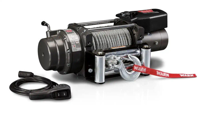 WARN 16.5TI 12V 16,500lb Heavyweight Thermometric Winch | 68801 | Steel Rope & Roller Fairlead