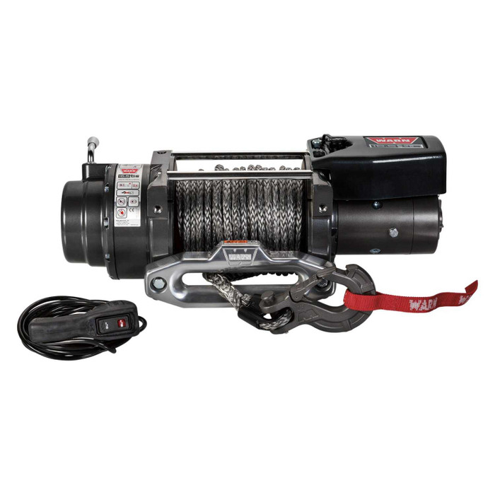 WARN 16.5TI-S 12V 16,500lb Heavyweight Thermometric Winch | 97740 | Spydura Pro Synthetic Rope