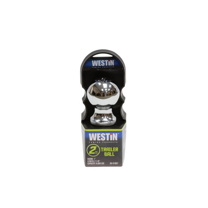 Westin Automotive Trailer Hitch Ball 6000lb Capacity | 2" Ball Diameter | 1" Ball Shank Diameter