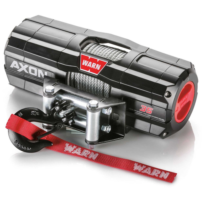 WARN AXON 35 Powersport ATV UTV Winch | 101135 | 3,500Lbs Wire Rope Roller Fairlead
