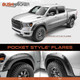 Bushwacker Pocket Style Fender Flares Fits RAM 1500 DS Crew/Quad Cab - Front & Rear (4PC)