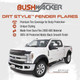 Bushwacker DRT Fender Flares | Chevrolet  Silverado 1500 Crew Cab (Ex ZR2) | Front & Rear (4pc)