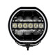 Go Rhino Xplor Blackout Series Maxline Hi/Low LED Round Light | 9"