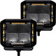 Go Rhino Xplor Blackout Combo Series 4x3 Cube Sideline Flood Lights w/Amber Accent