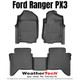 WeatherTech FloorLiner | Fits Ford Ranger PX3 2018-2022 (Front & Rear Set)