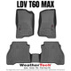 WeatherTech Floor Liner Car Mats | Fits LDV T60 MAX (2023+) - Front & Rear WeatherTech Floor Liner Car Mats | Fits LDV T60 MAX (2023+) - Front & Rear