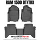 WeatherTech FloorLiner Mat | RAM 1500 DT/TRX 2023 + (Front & Rear Set) Ex Rebel/Hurricane Engine Models