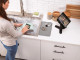 WeatherTech Tablet iPad Holder For Desktop, Tabletop or Kitchen Counter Top - Black Plastic Knob