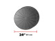WeatherTech 24" Project Mats / Round Coasters - Black (2-Pack)
