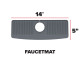 WeatherTech Faucet Mat - Protect Your Kitchen & Bathroom Countertops - Tan/Sand