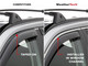 WeatherTech Side Window Deflectors Front & Rear Set | Chevrolet Silverado 1500 & GMC 1500 - Dark Tint