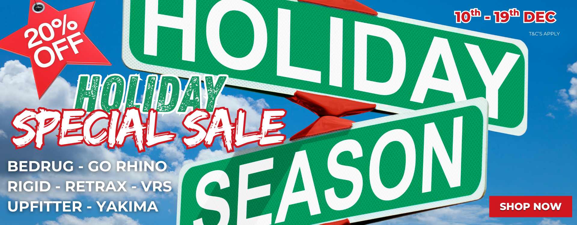 UPFITTER Holiday Special Sale - 20% Off Selected Brands & Products