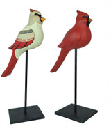 Male and Female Cardinal couple