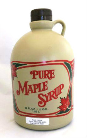 64oz (1/2 gallon) Pure Maple Syrup Dark Robust / Kosher