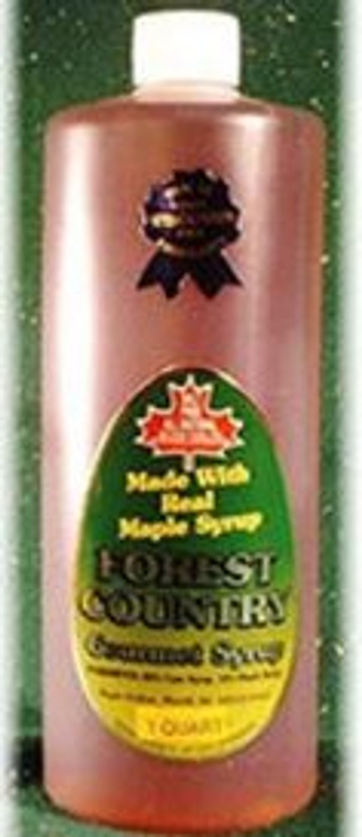 4 Pack 32oz (Quart) Forest Country Gourmet Breakfast Syrup 18% Maple Syrup - Kosher
