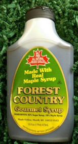 16 ounce (Pint) Forest Country Gourmet Maple Breakfast Syrup, Plastic Bottles. 4  pack  box