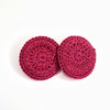 EMI Crochet button earrings