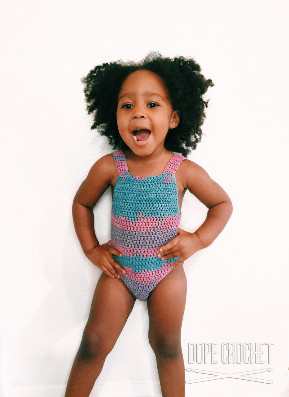 Girls' Crochet Swimsuit by DopeCrochet