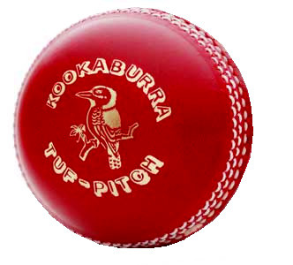 Cricket Ball Kookaburra 2 Piece Tuf Pitch Red 156g