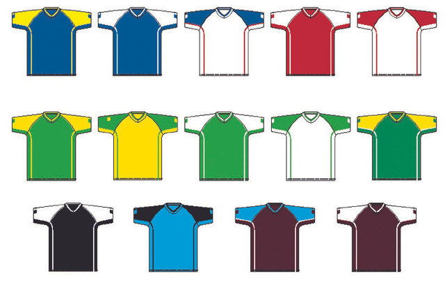 Ex Stock Soccer Top Royal/White Small