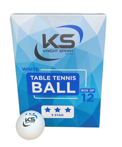 Table Tennis Ball Double Happiness -  3 Star - 12 White