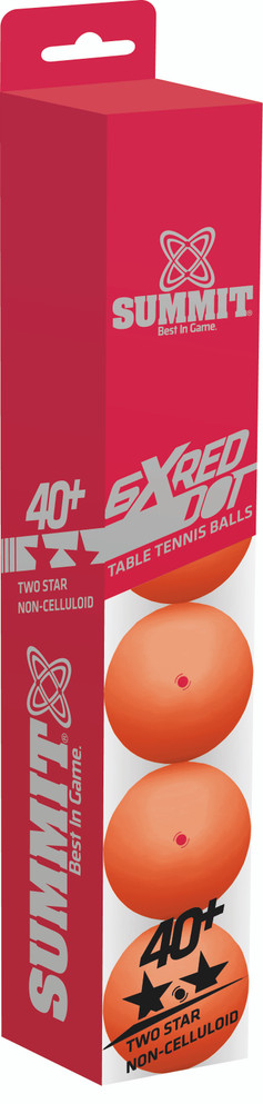 Table Tennis Ball Summit 2 Star - Orange Dozen